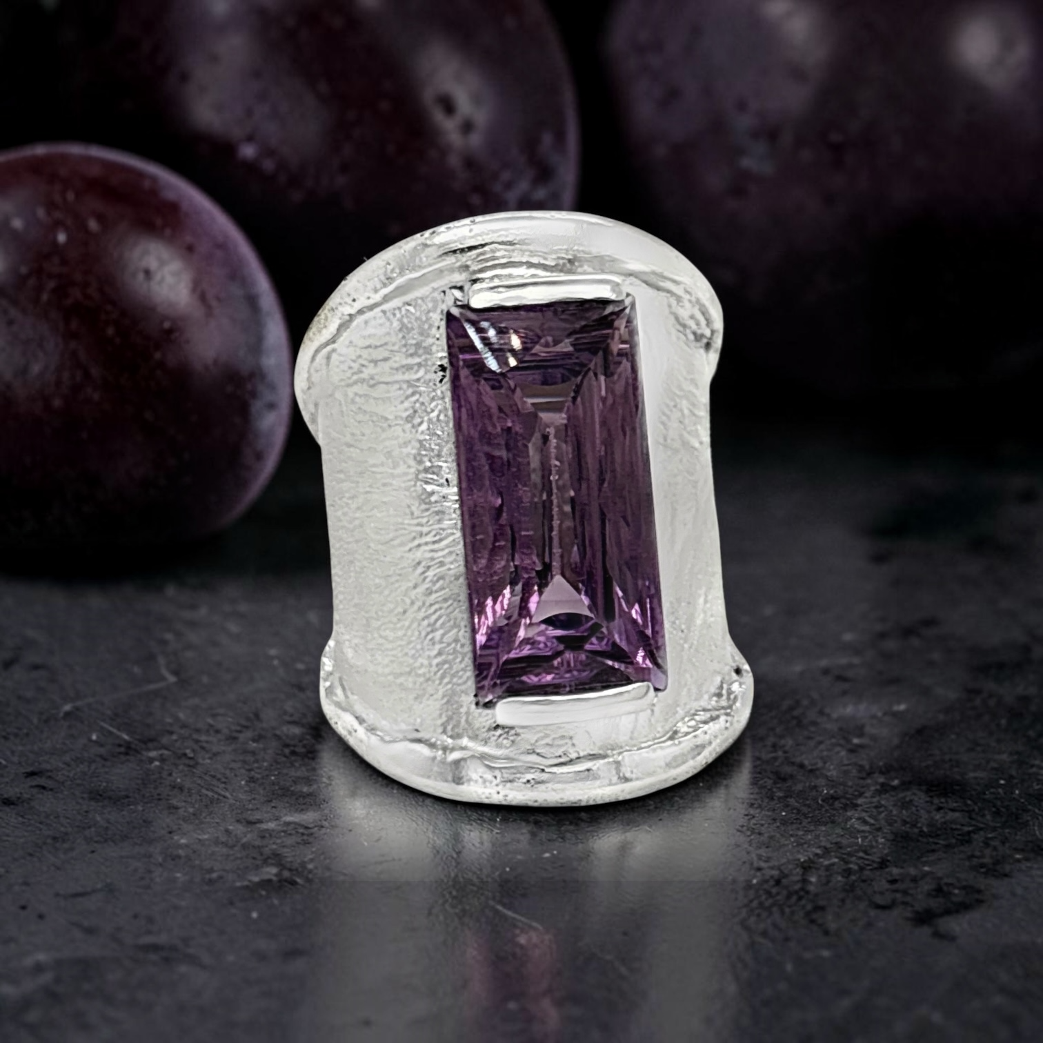 Plum Crazy Sterling Silver, Amethyst