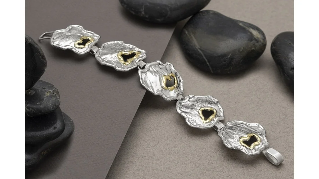 Golden Pond Links Sterling Silver, 14k Gold