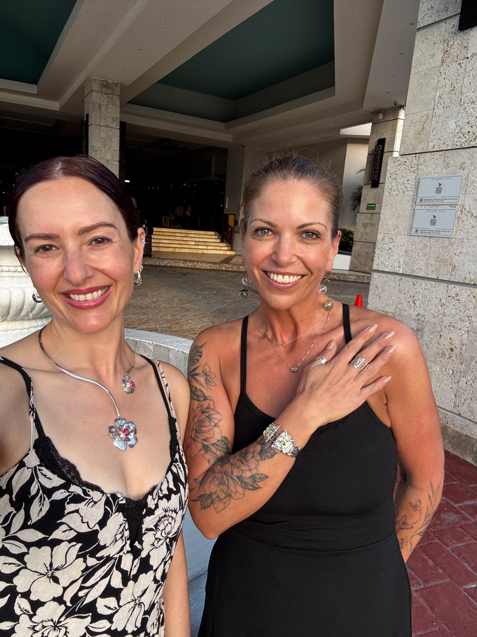 Alex and Natalie surprised each other with Shell-Bell Jewelry on their cruise!