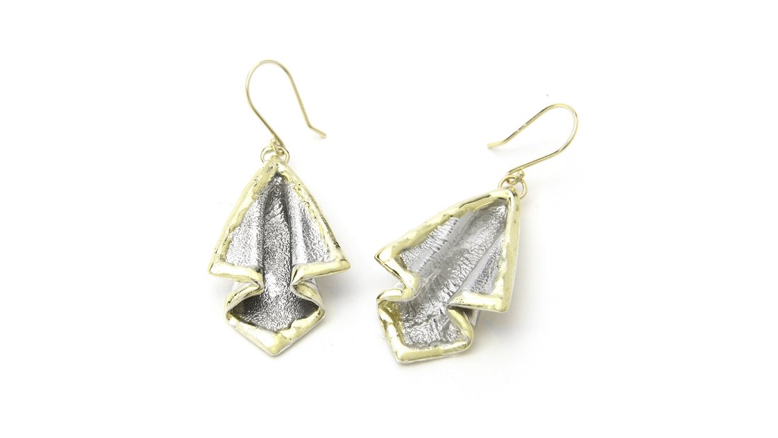 Hanky Panky Earrings Sterling Silver, 14k Gold