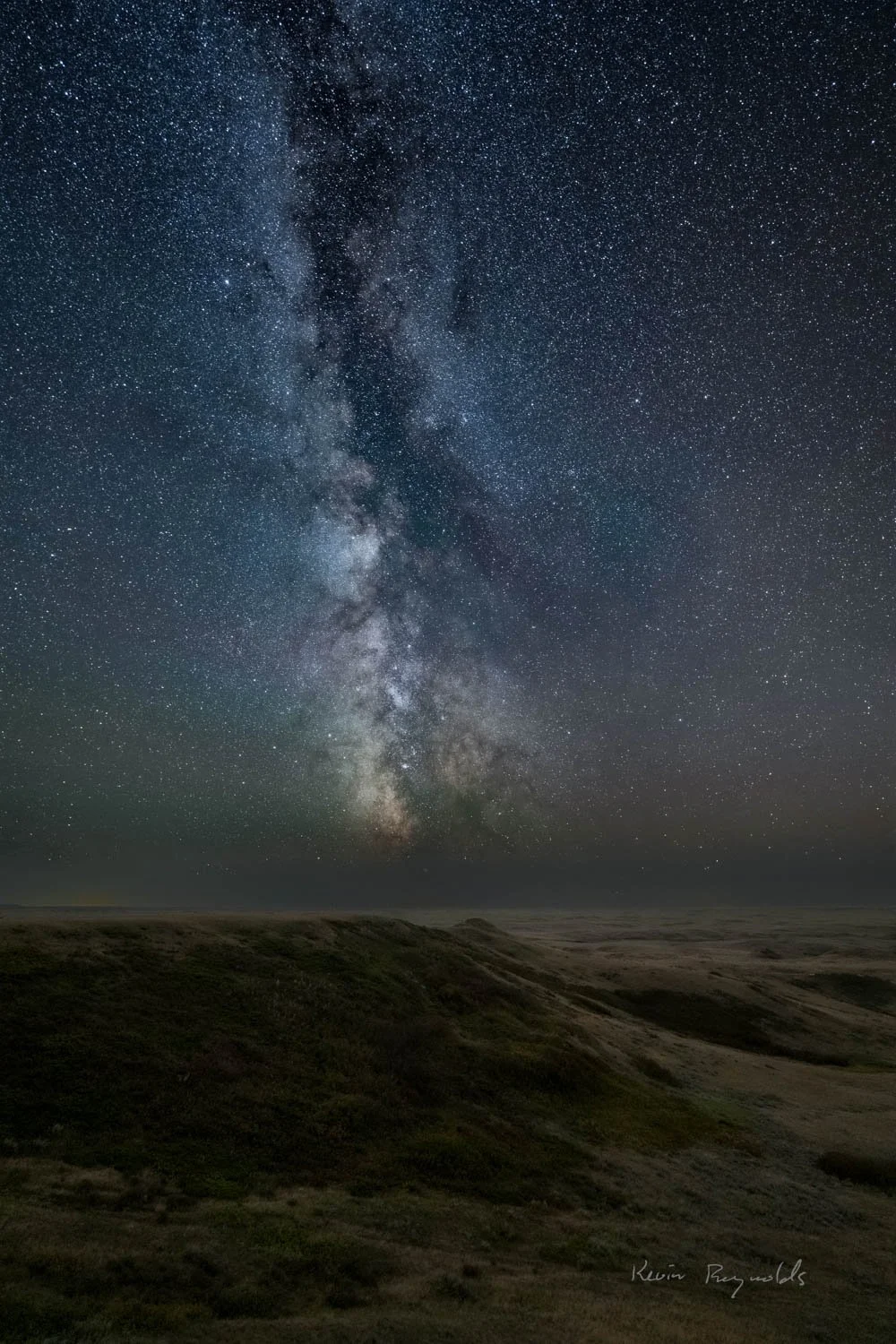 Milky way above Grasslands National Park