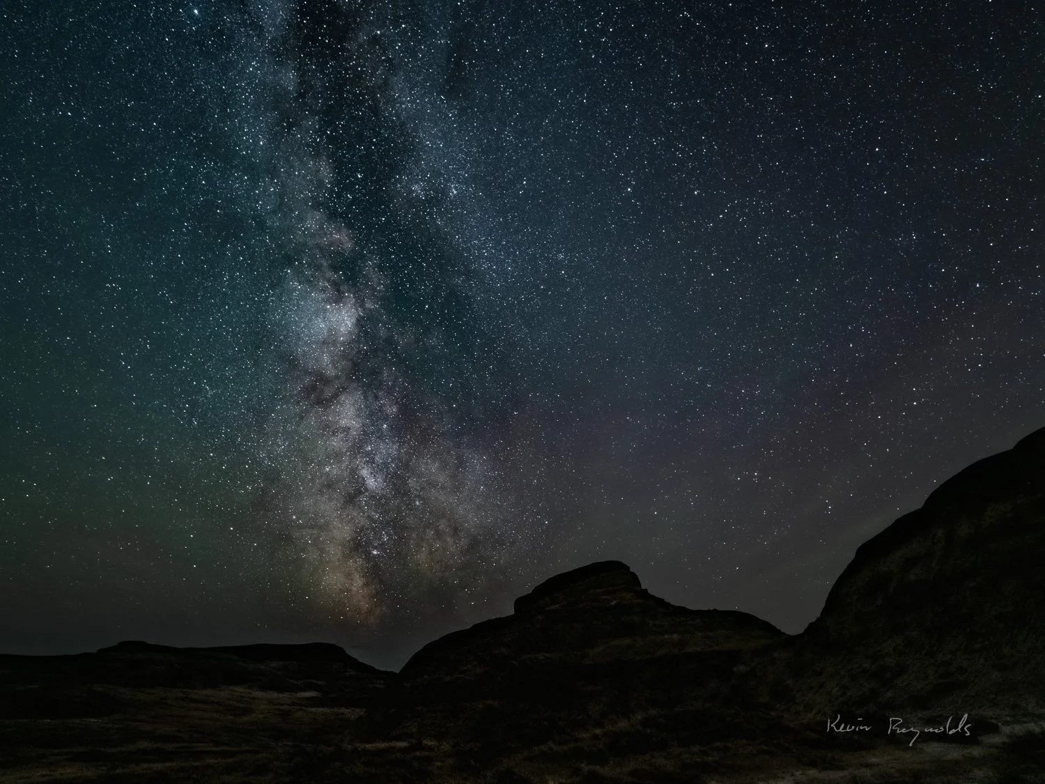 Milky way over the East Block of Grasslands National Park, SK