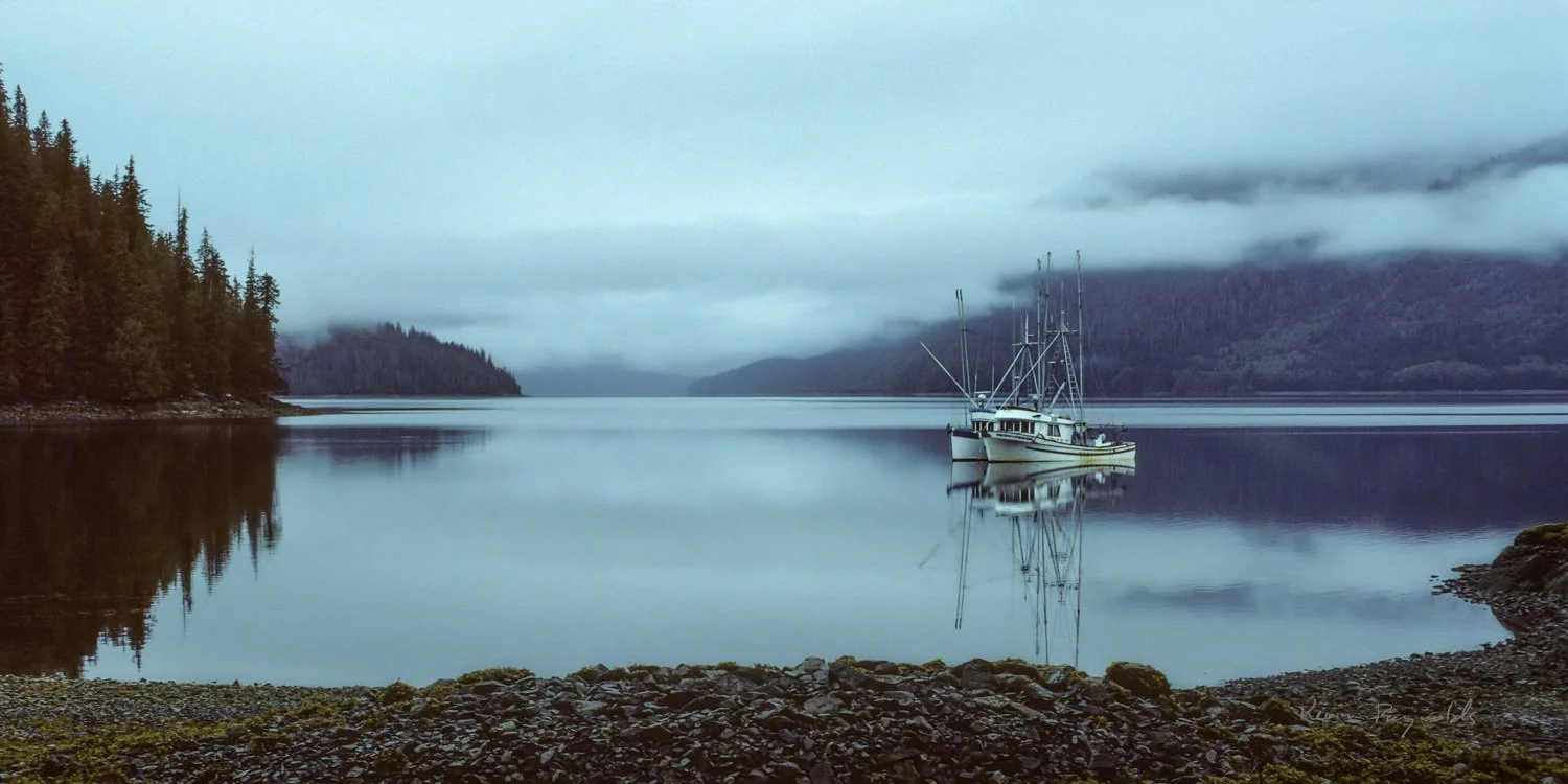 Fishing boats in Haida Gwaii, BC