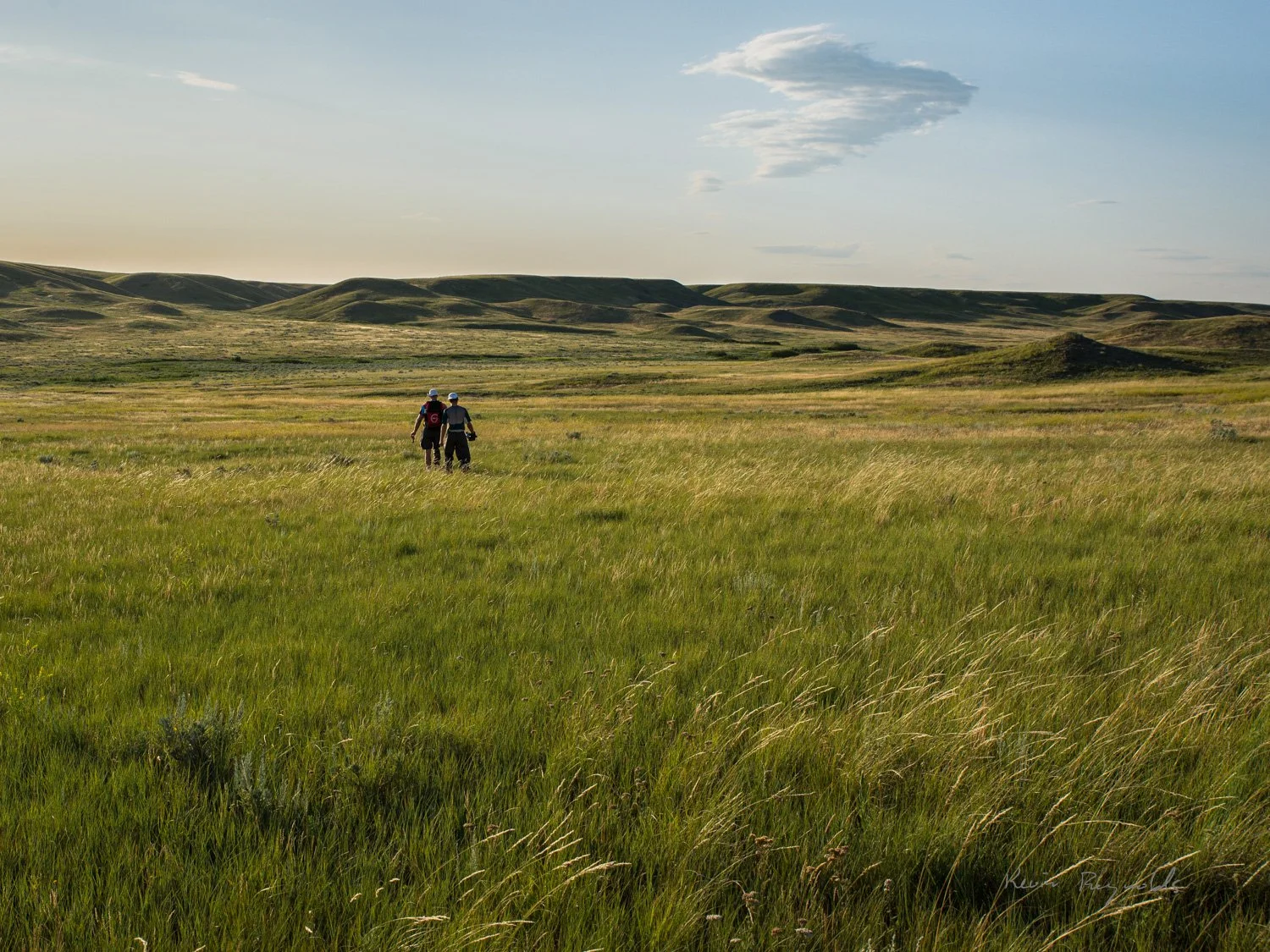 Hiking in the West Block of Grasslands National Park, SK