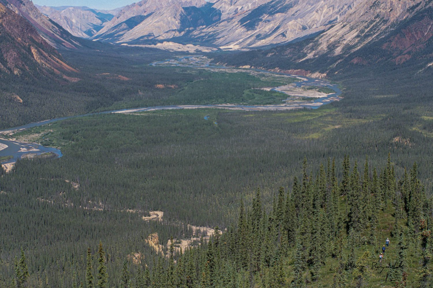 Hiking along the Mountain River