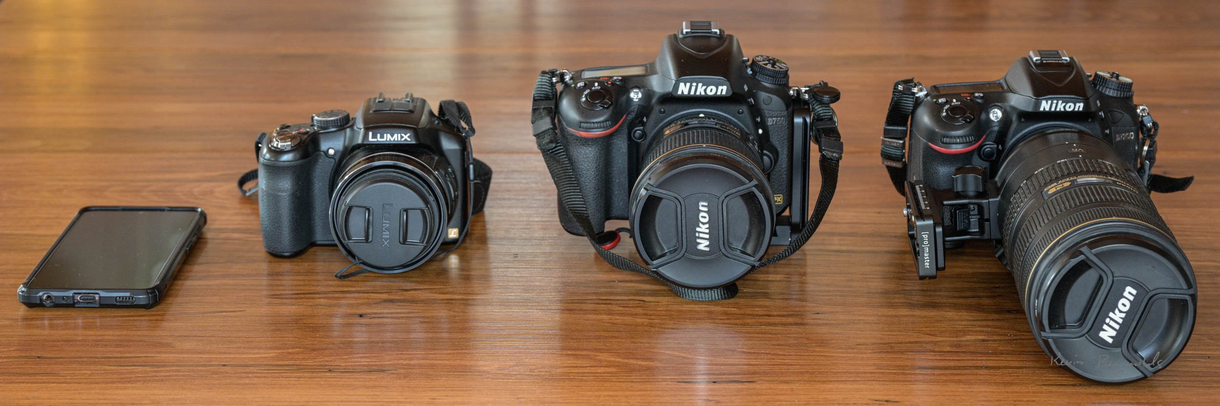 Many size options for a camera
