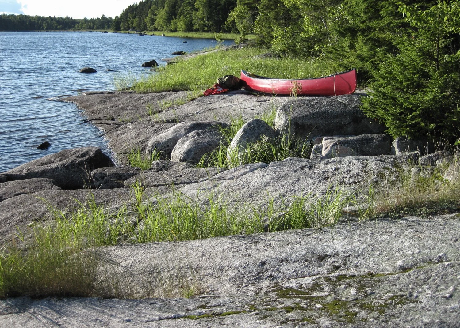 Rest stop along the St. Croix River, NB
