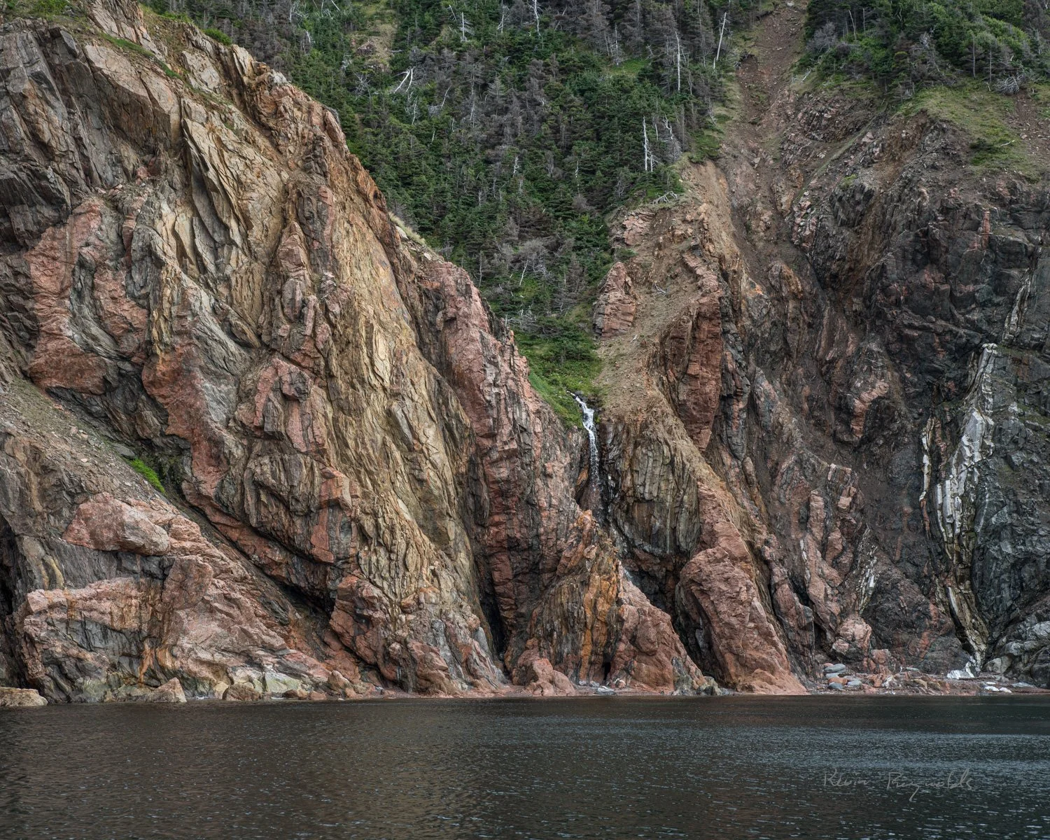 Waterfall on the north Cape Breton coast, NS
