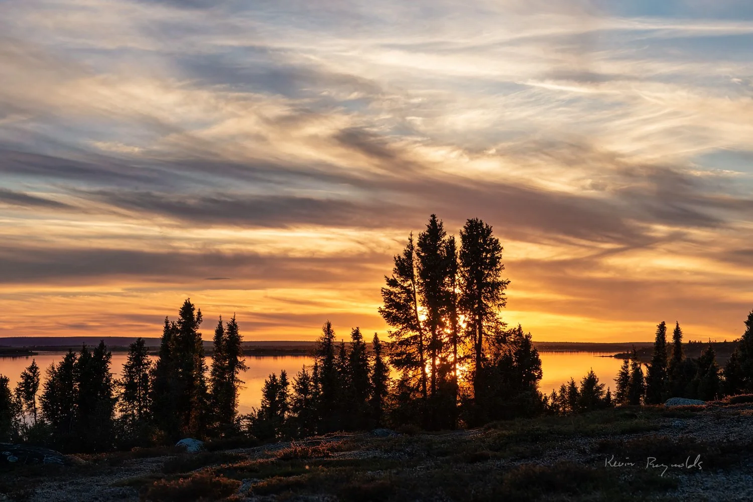 Kazan River sunset, NU