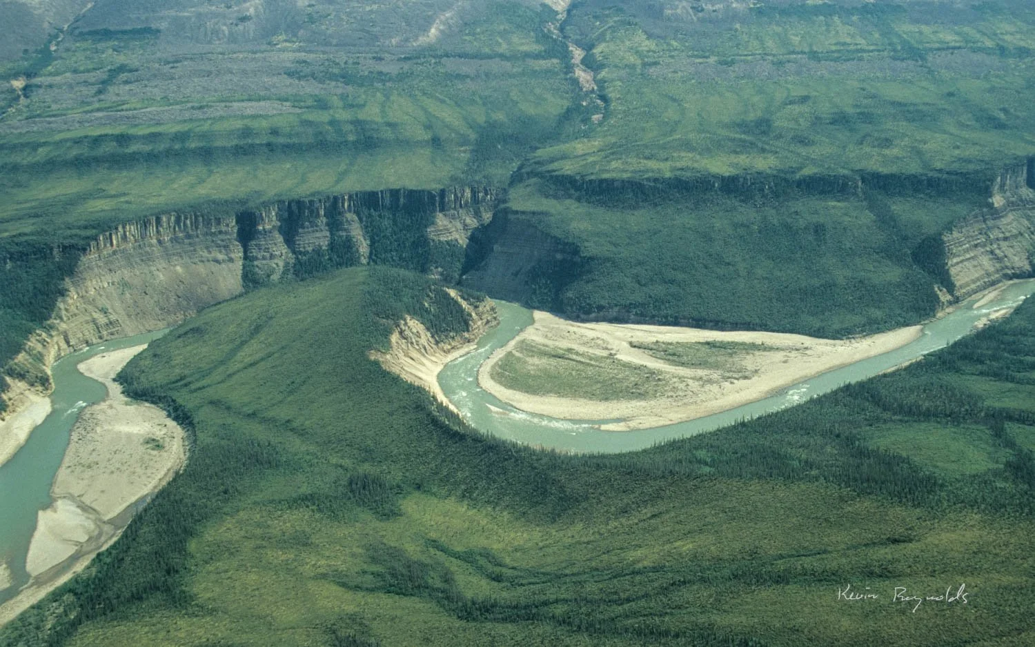 Mountain River from the air