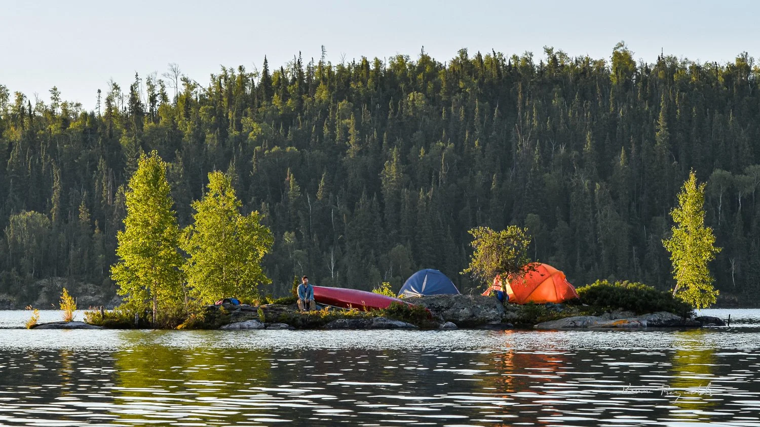 Campsite in the Churchill River region, SK