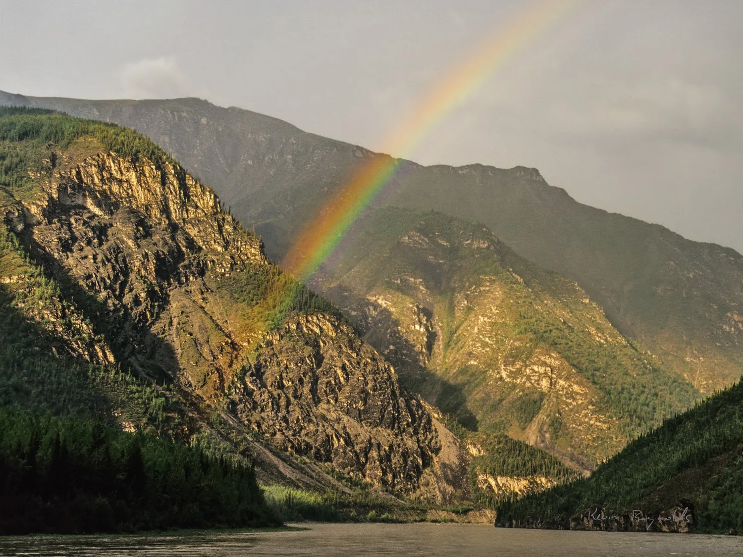 Rainbow over the Nahanni River, NT