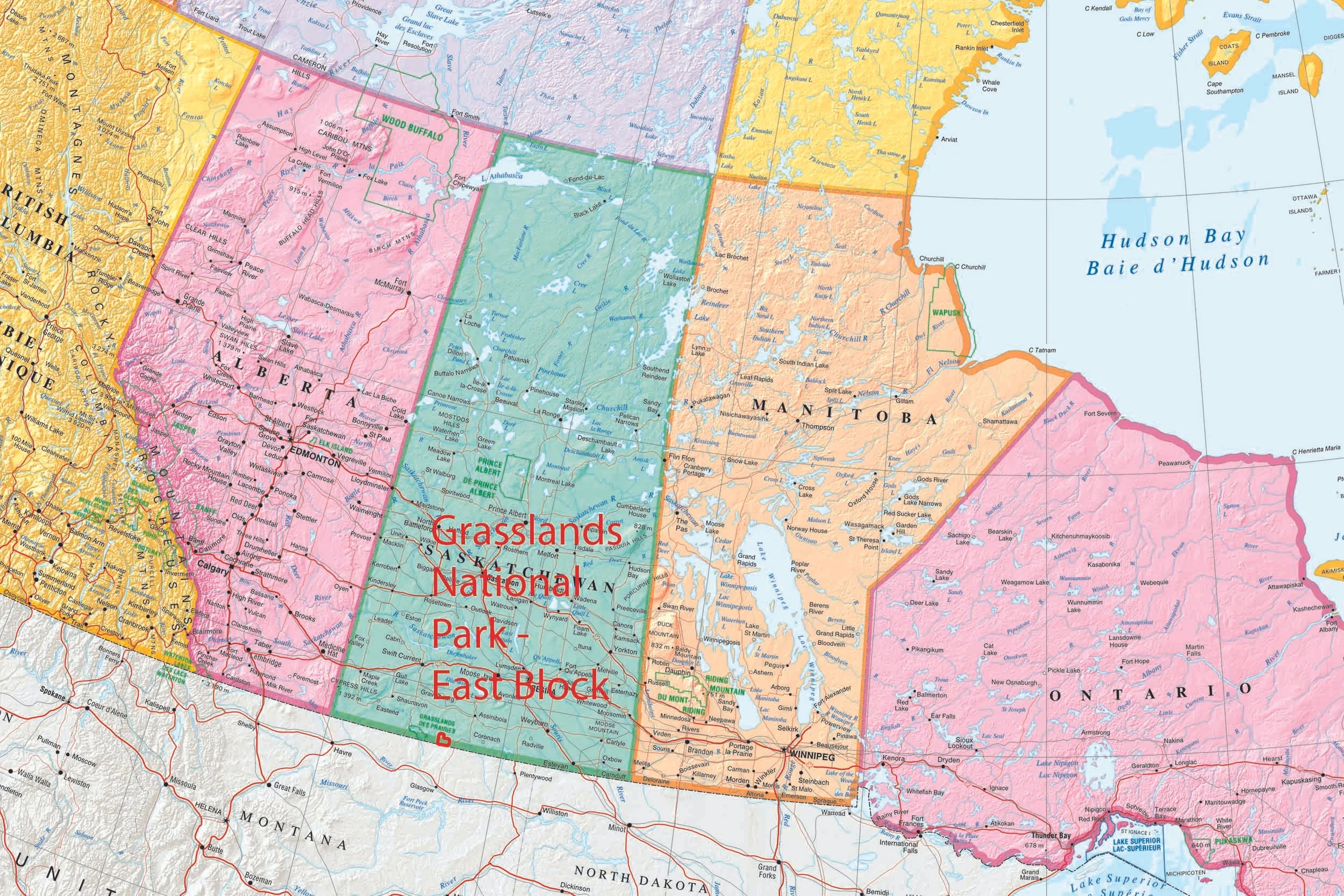 Grasslands National Park location