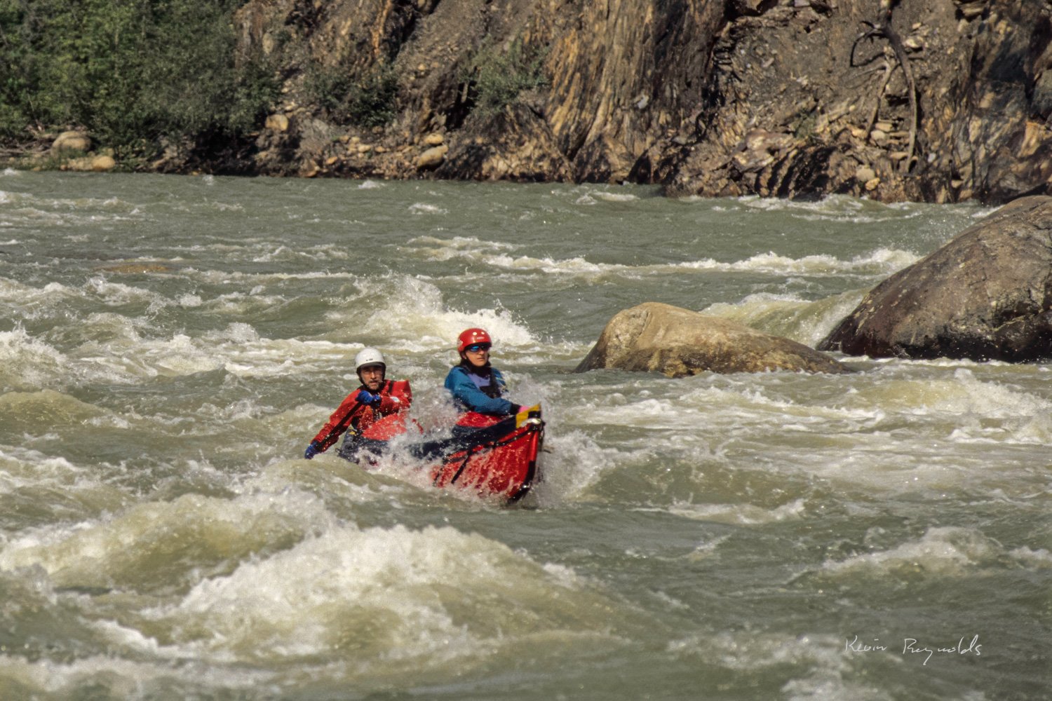 Whitewater canoeing on the Nahanni River, NT