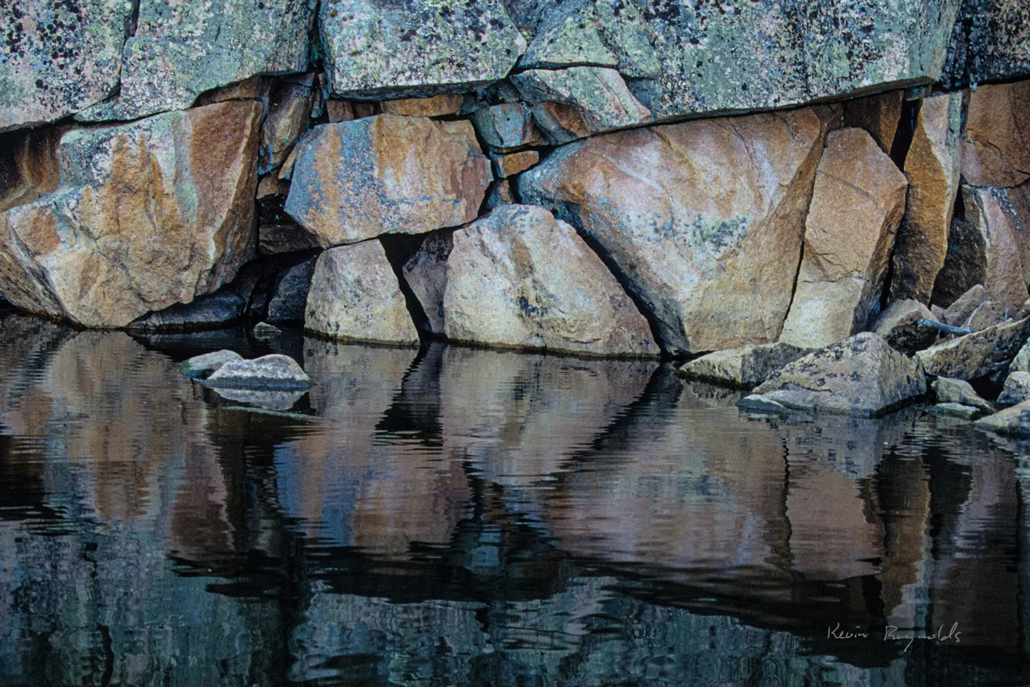 Shoreline rocks in the Churchill River region, SK
