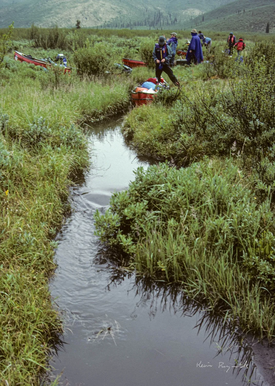 Starting down Push-Me-Pull-You creek