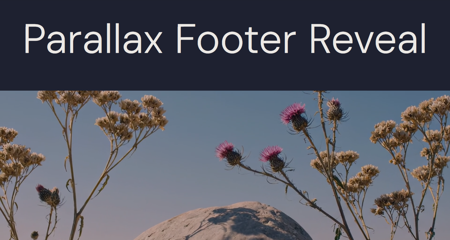 Parallax Footer Reveal