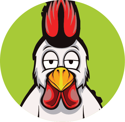 Vector image of the chicken from the Big Mack's Kitchen logo