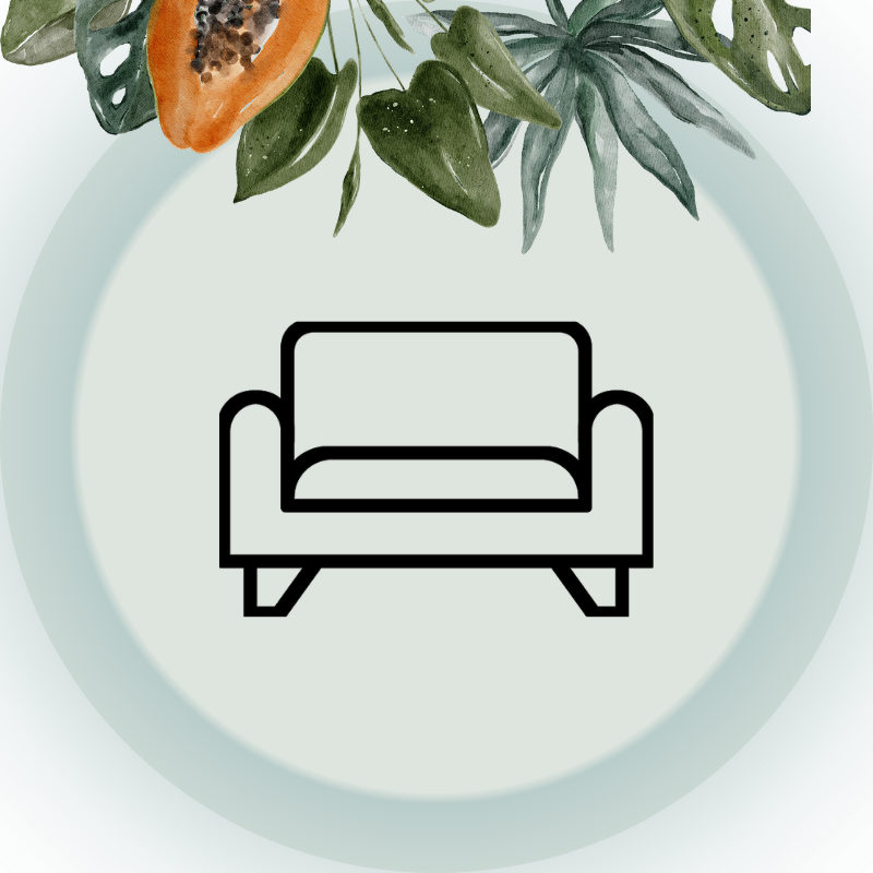 Sofa-Icon für die Neugestaltung des Zuhauses mit individueller Wohnraumgestaltung in Wien