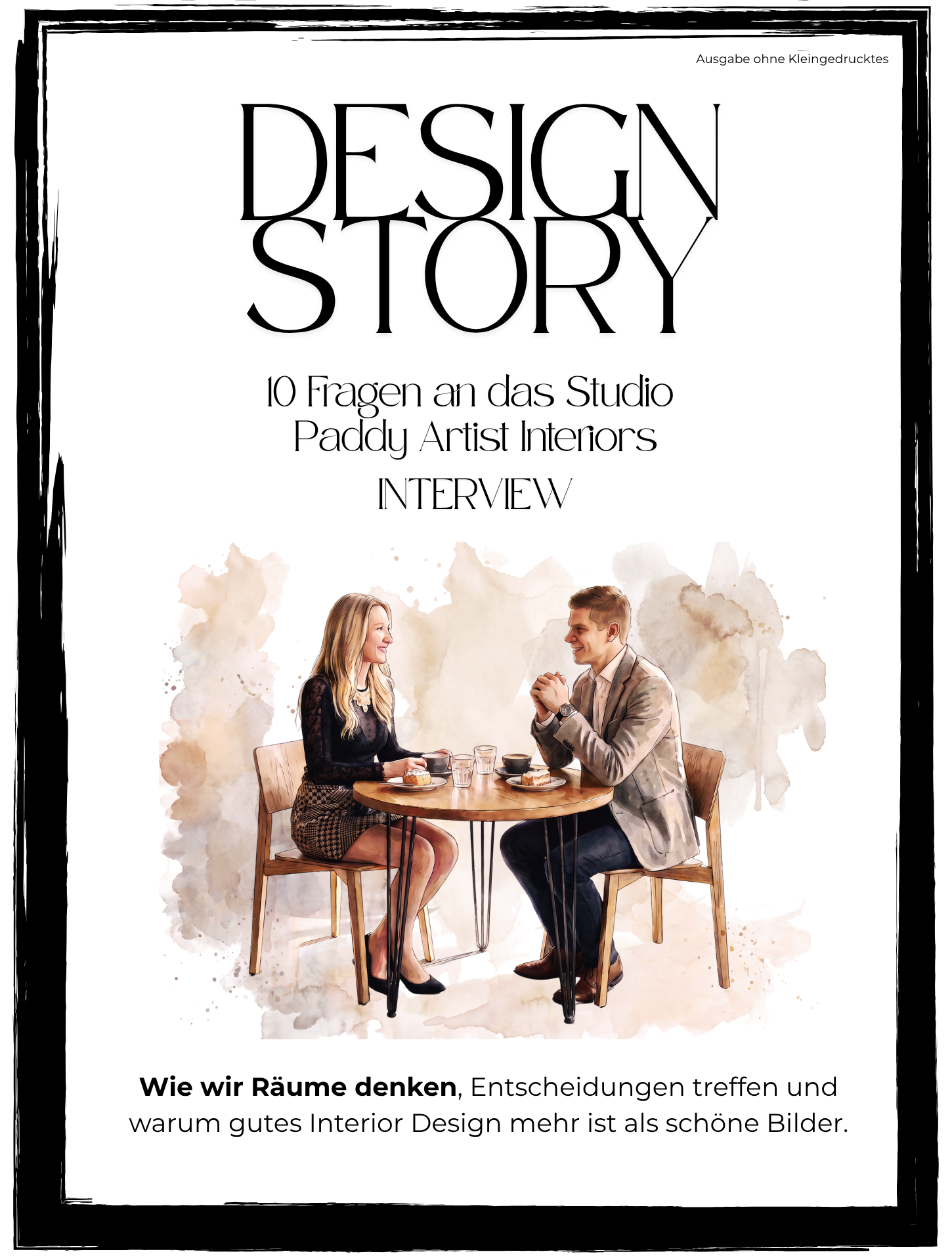 Ein Mann und eine Frau sitzen gegenüber am Tisch in einem Café, sprechen und lachen miteinander. Sie haben Kaffee und Kuchen vor sich.