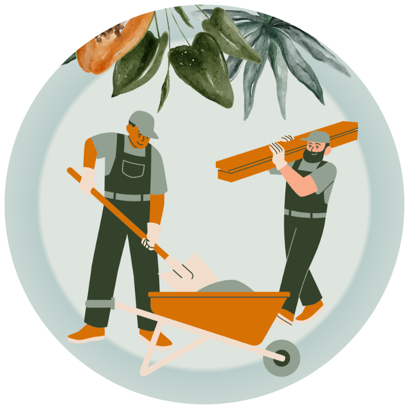 Icon für Koordination und Projektkoordination in Wien und Umgebung - Interior Design mit Bauleitung, Baustellenkoordination, Kandwerker-Koordination, Terminplanung und Ablauforganisation für Renovierung und Sanierung