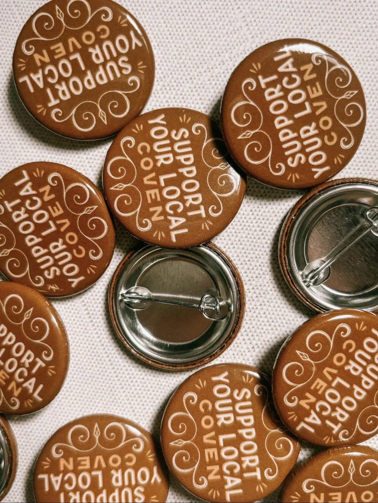 Button Pin: Support Your Local Coven