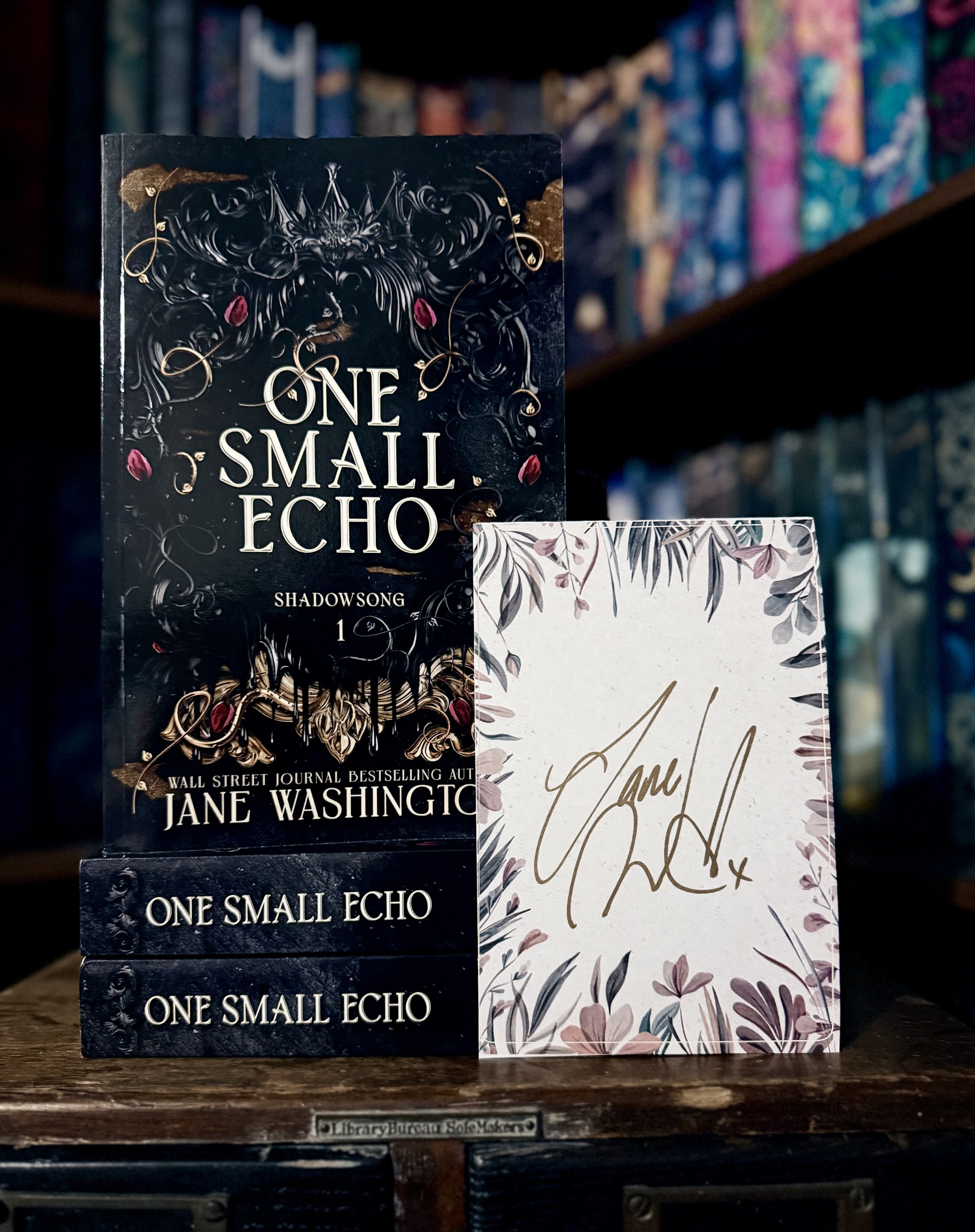 One Small Echo by Jane Washington [Hand Signed Bookplate]