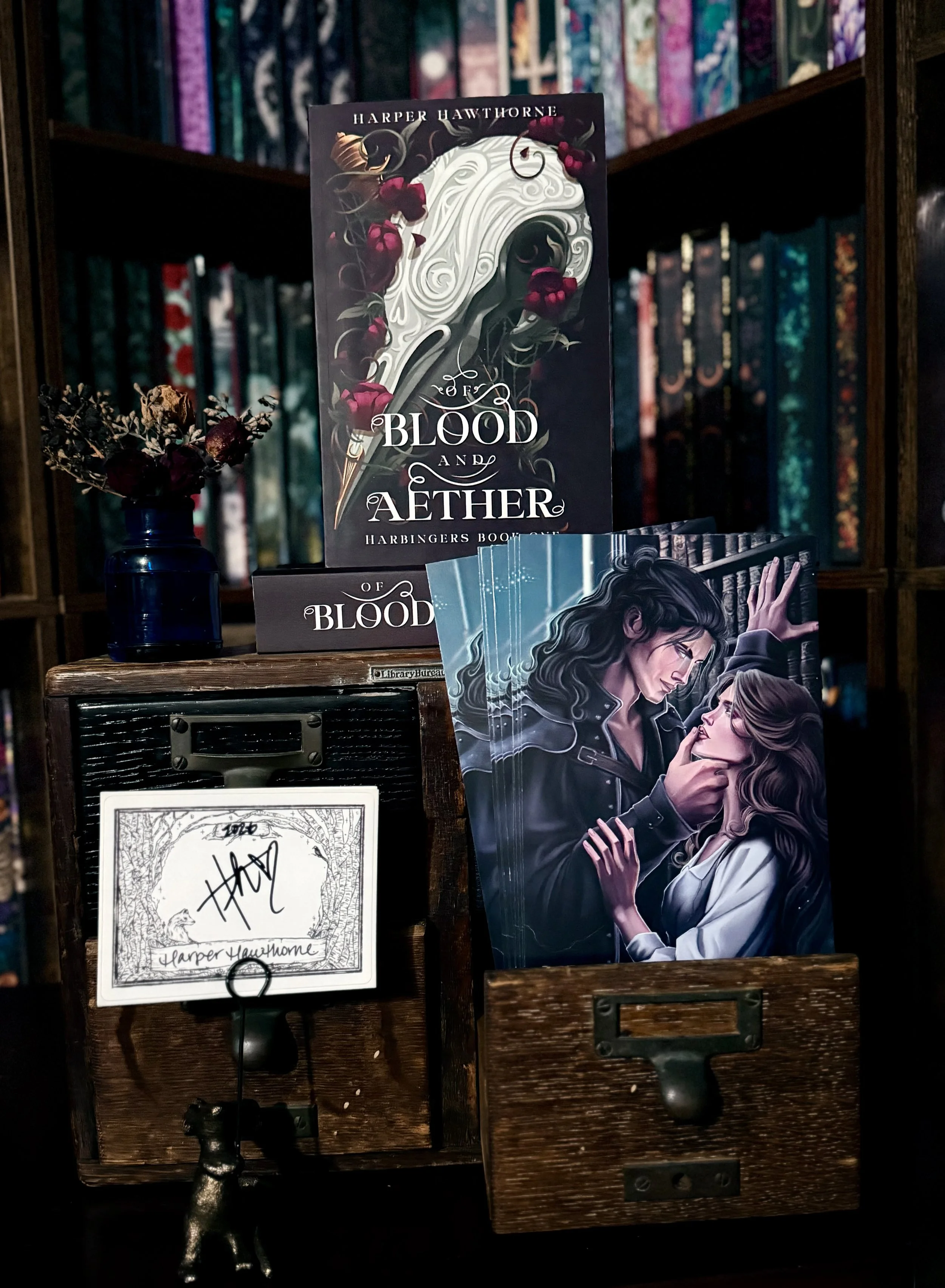Of Blood and Aether by Harper Hawthorne [Signed Bookplate + Swag]