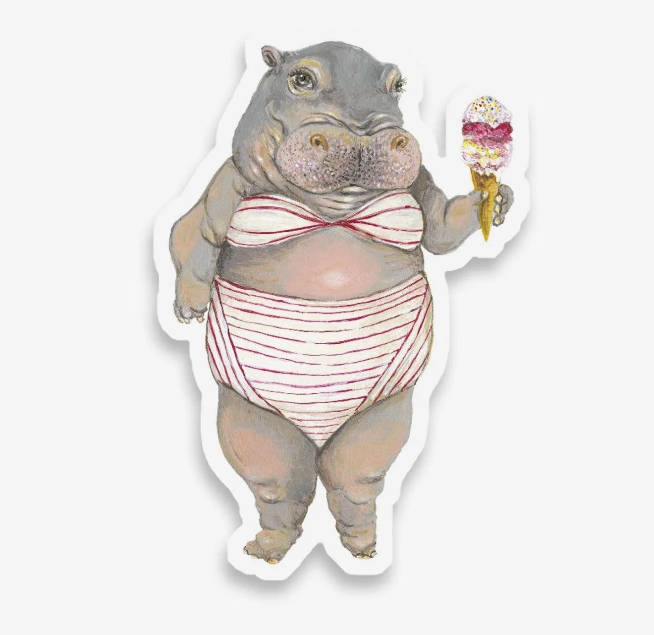 Delores Beach Vinyl Sticker