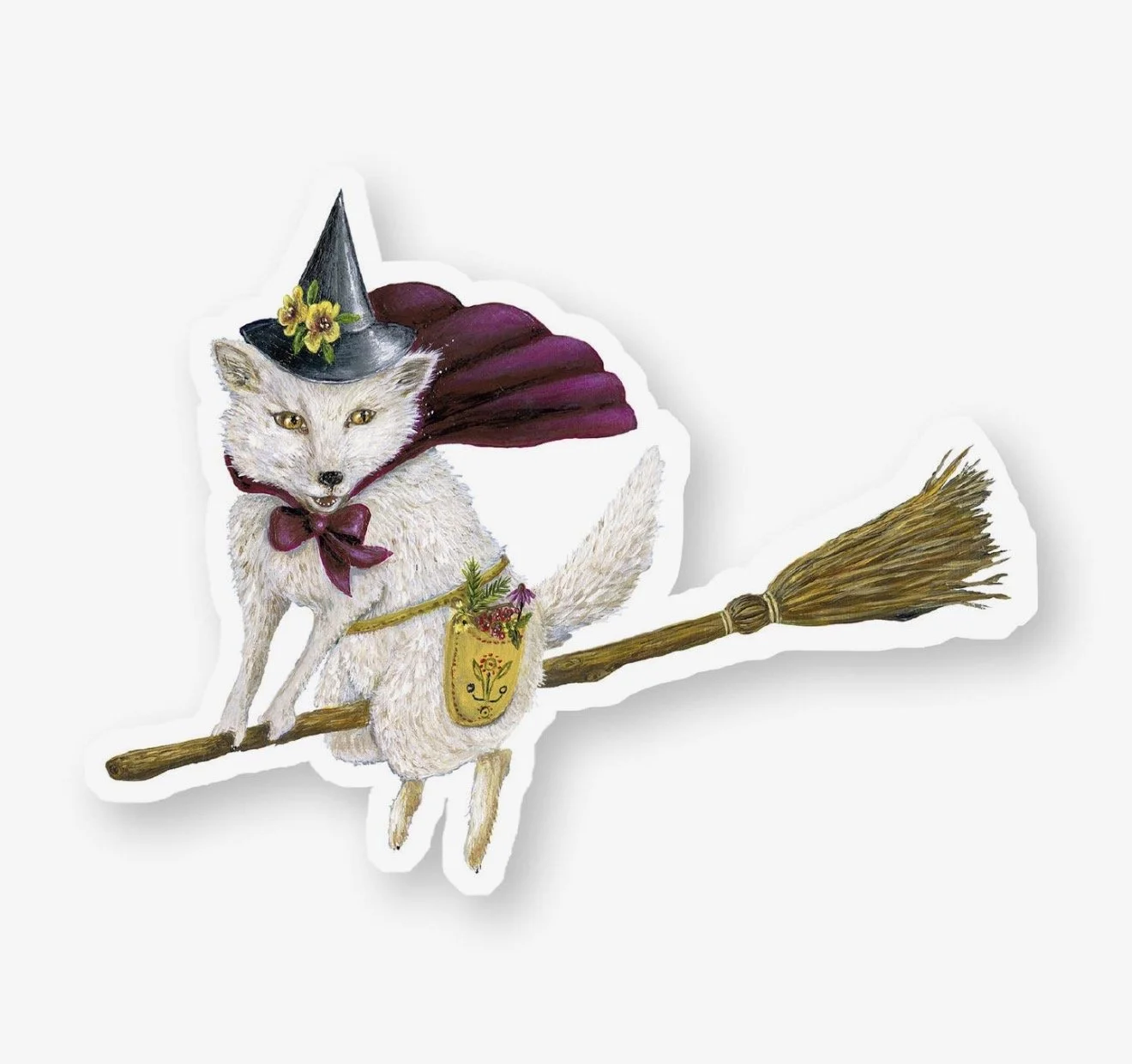 Witchy Fox Vinyl Sticker