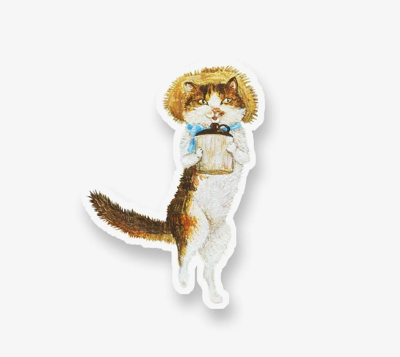 Jug Band Cat Vinyl Sticker