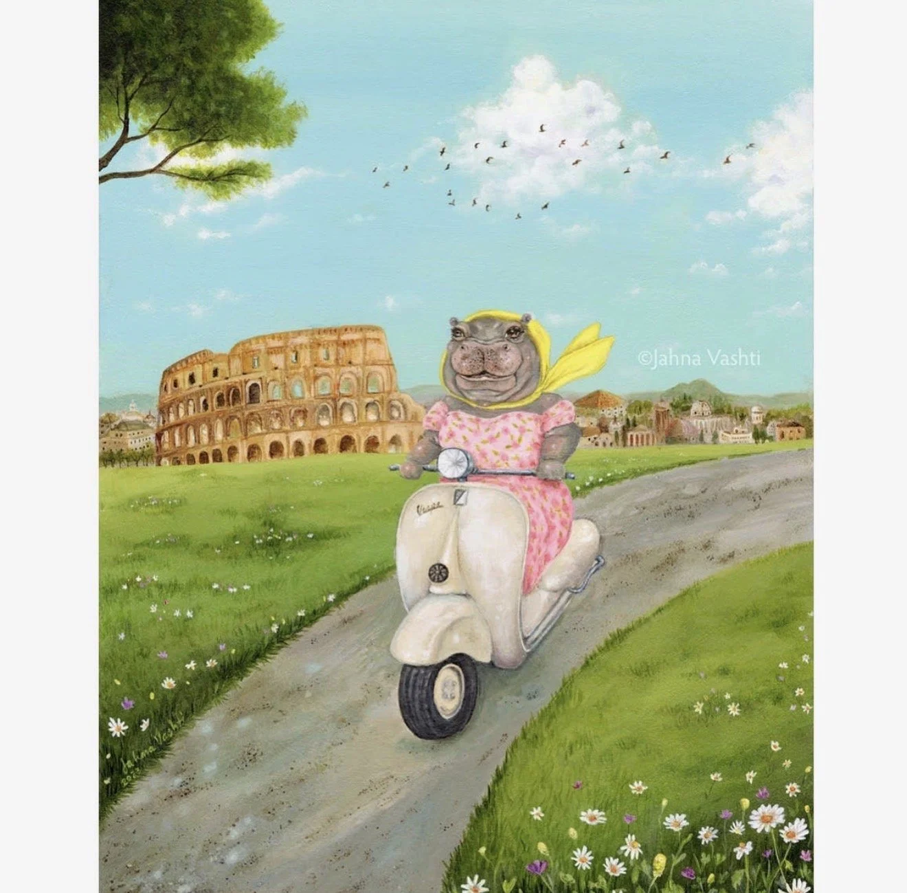 “Delores In Rome” Art Print