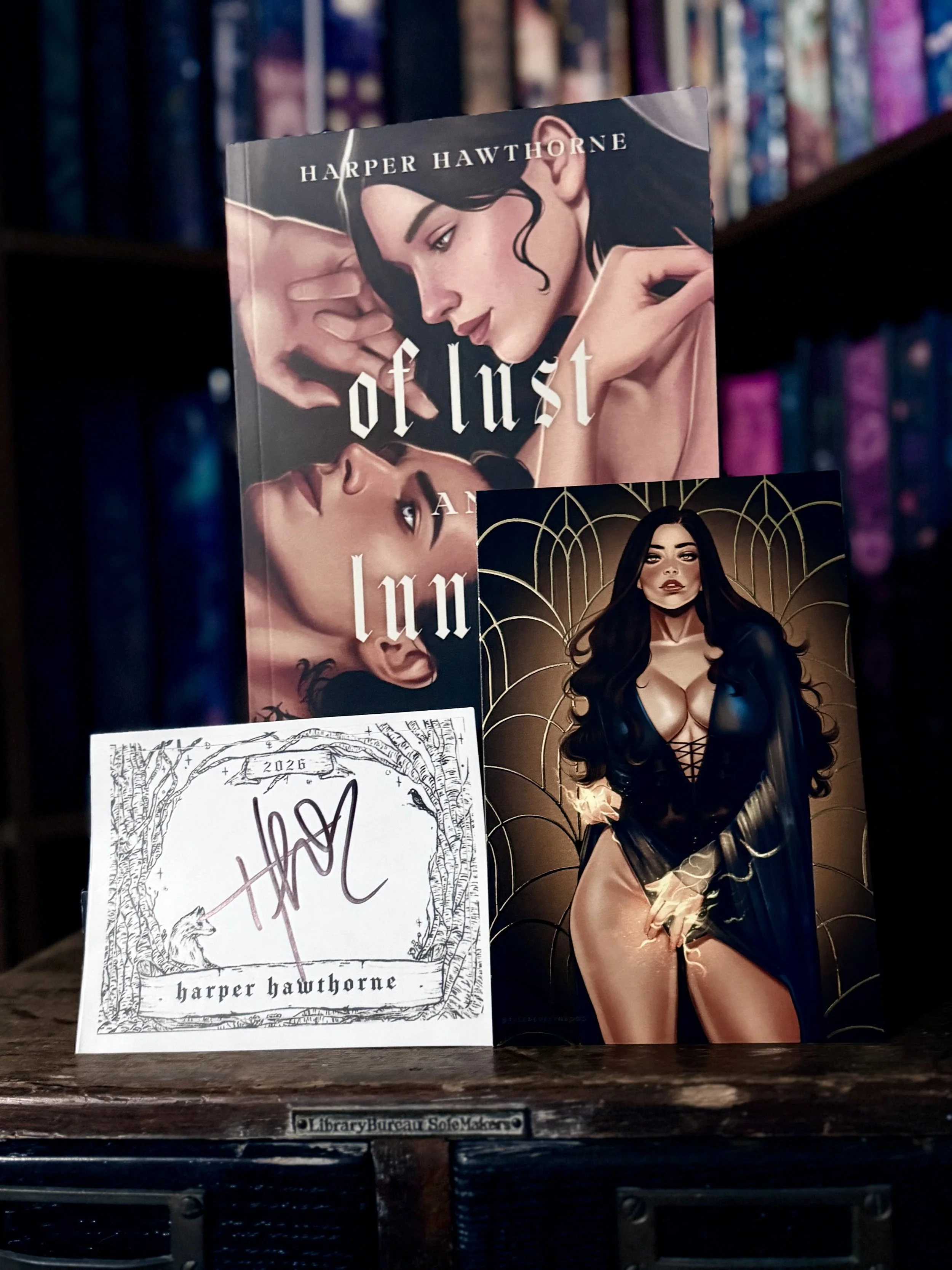 Of Lust and Lunacy by Harper Hawthorne [Bookplate & Foiled Art Print]