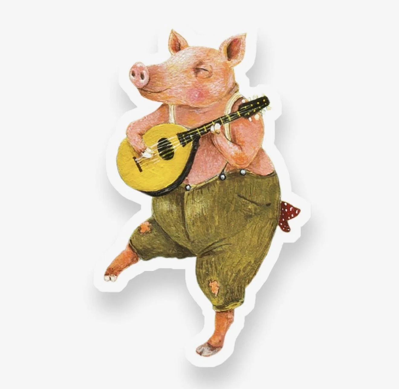 Clarence the Pig Vinyl Sticker