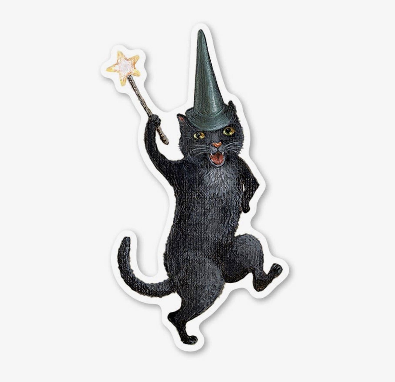 Halloween Cat Vinyl Sticker