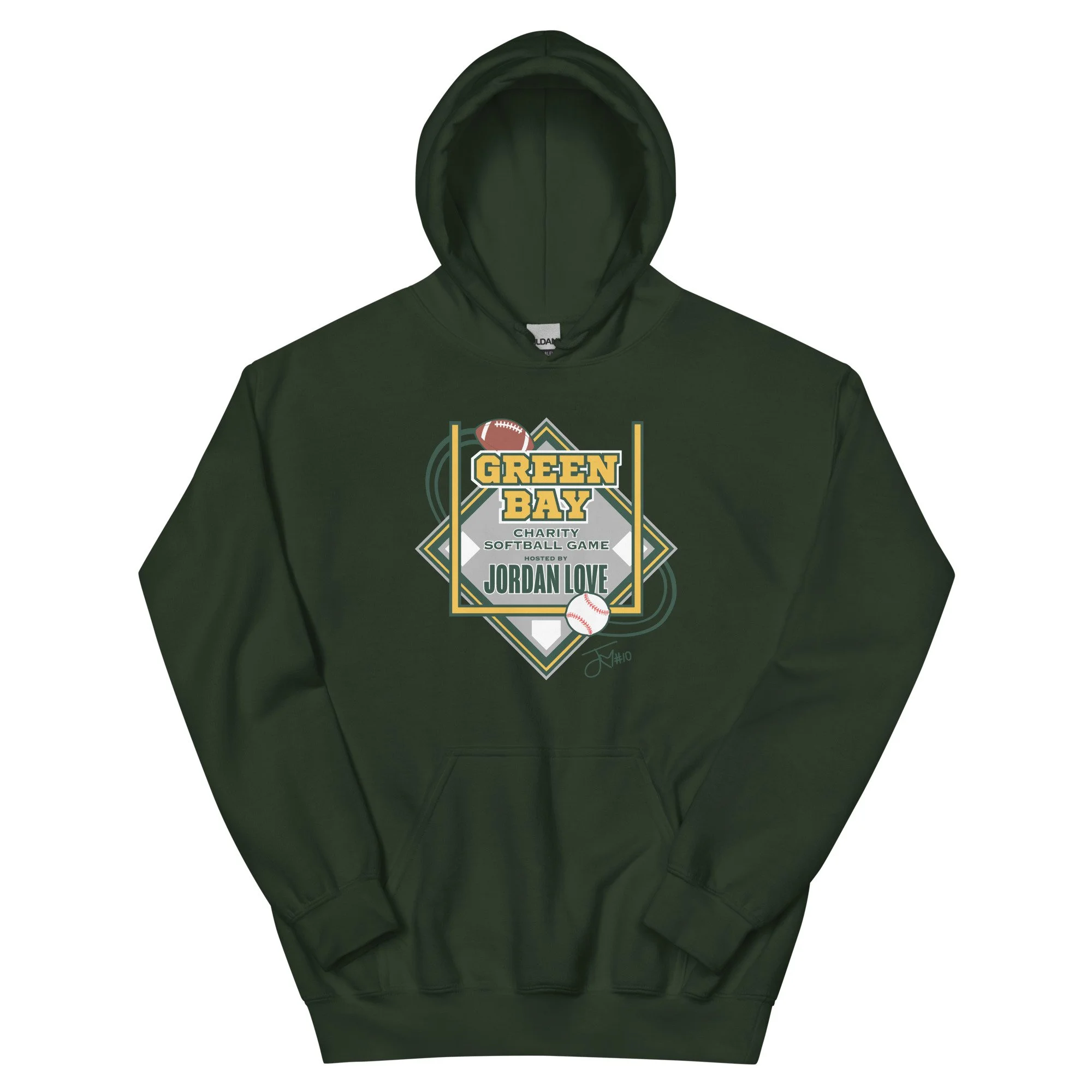 Green Bay Charity Softball - Unisex Hoodie - Green
