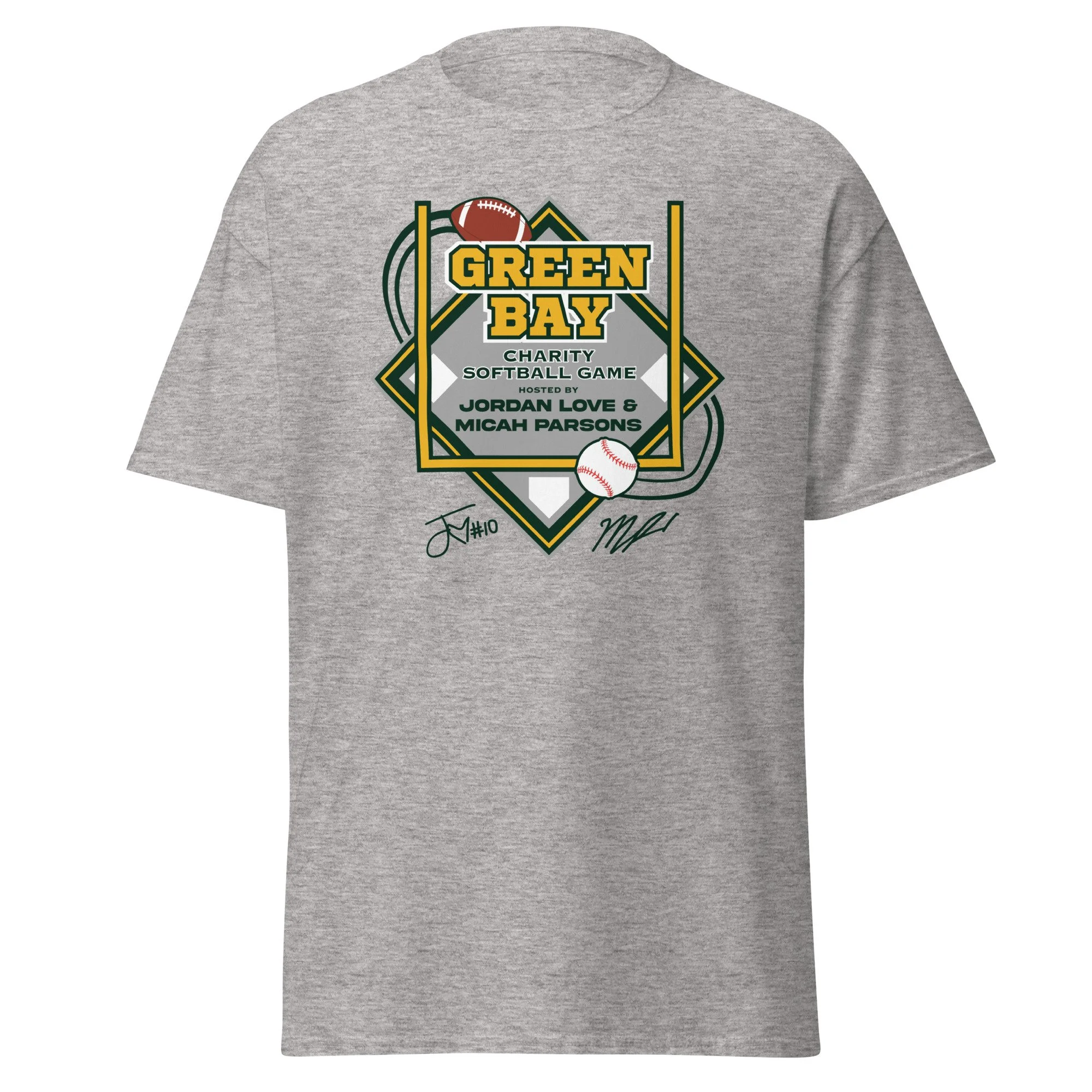 Green Bay Charity Softball - Unisex Classic Tee - Sport Grey