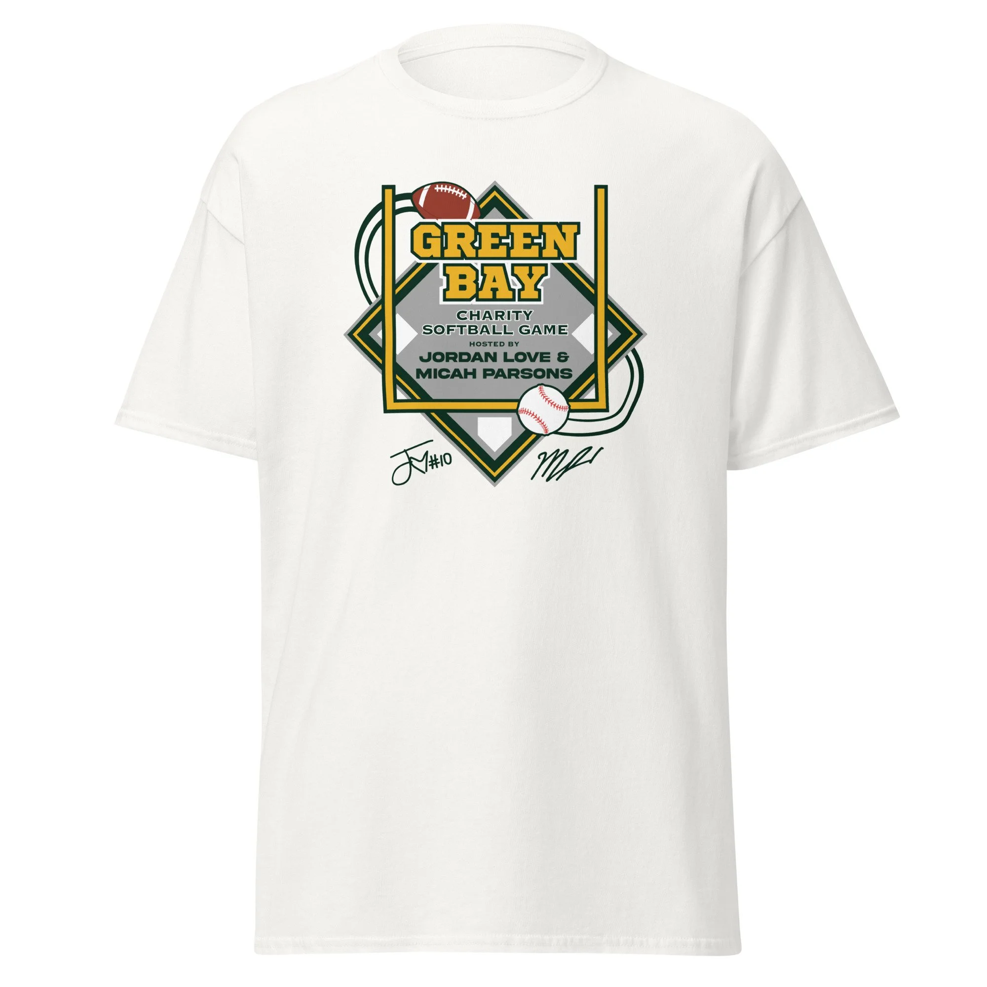 Green Bay Charity Softball - Unisex Classic Tee - White