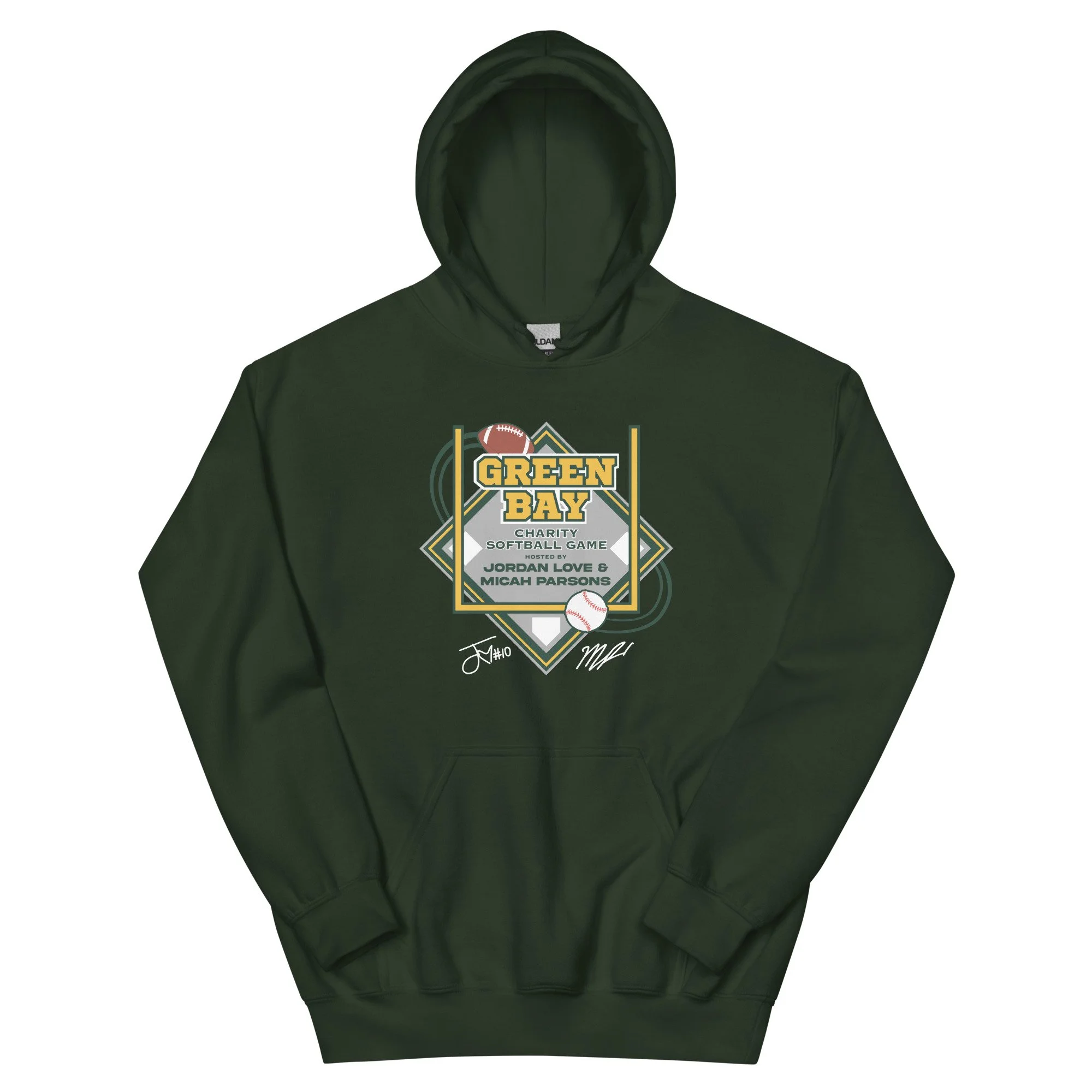 Green Bay Charity Softball - Unisex Hoodie - Green