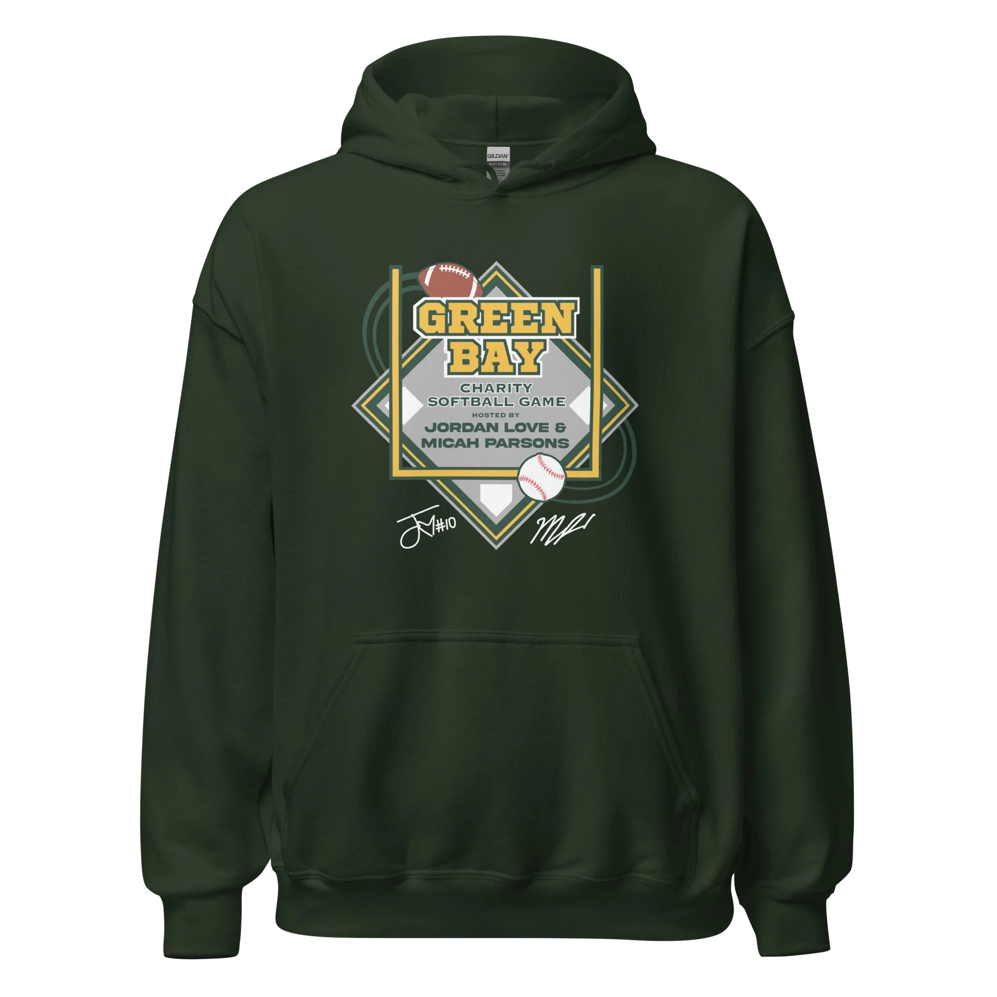 Green Bay Charity Softball - Unisex Hoodie - Green