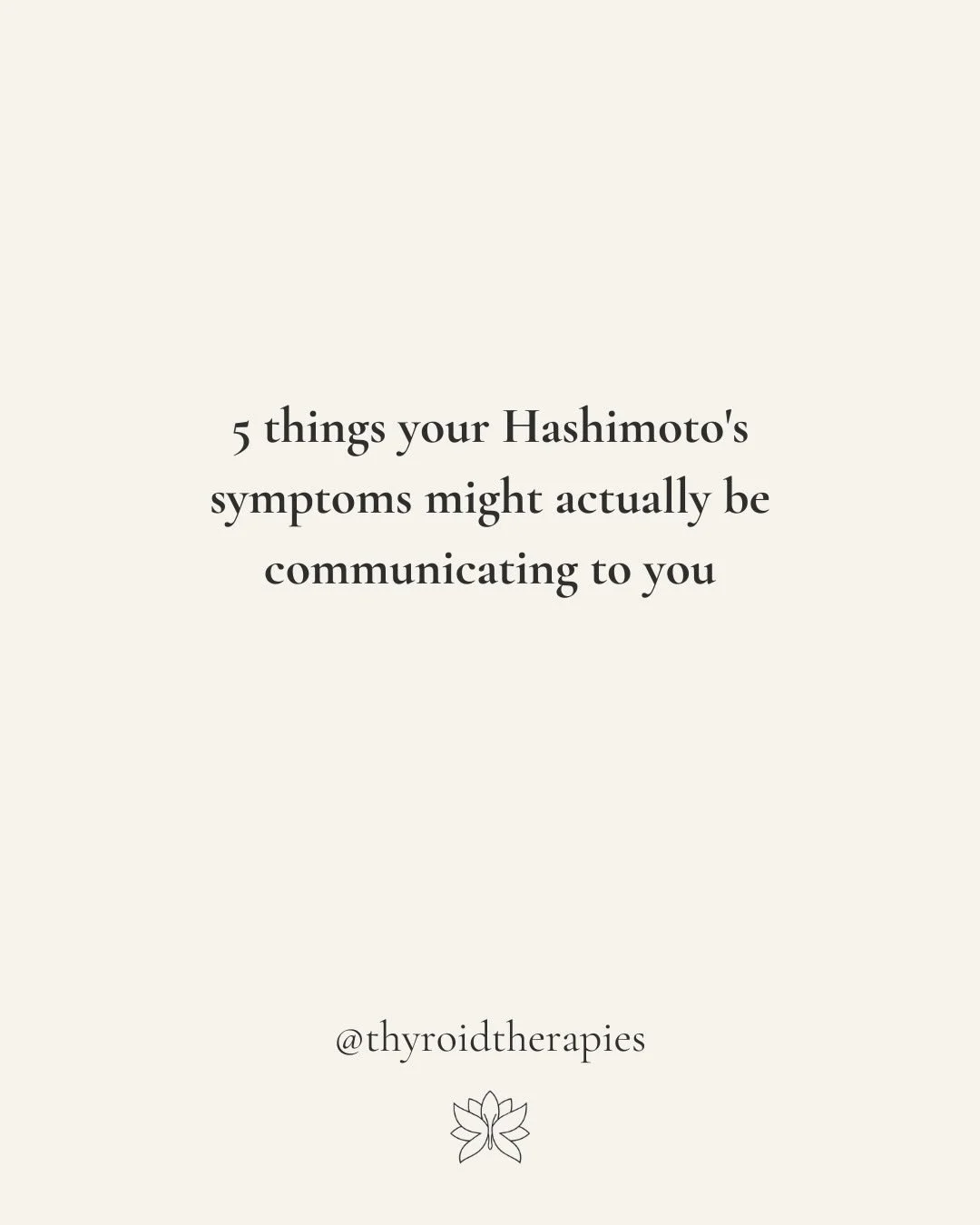 We&rsquo;ve been taught to hear symptoms as problems to fix. What if they&rsquo;re messages letting us know about our bodies&rsquo; needs?

Hashimoto&rsquo;s can actually be viewed as an intelligent protective strategy when you&rsquo;ve had long-term