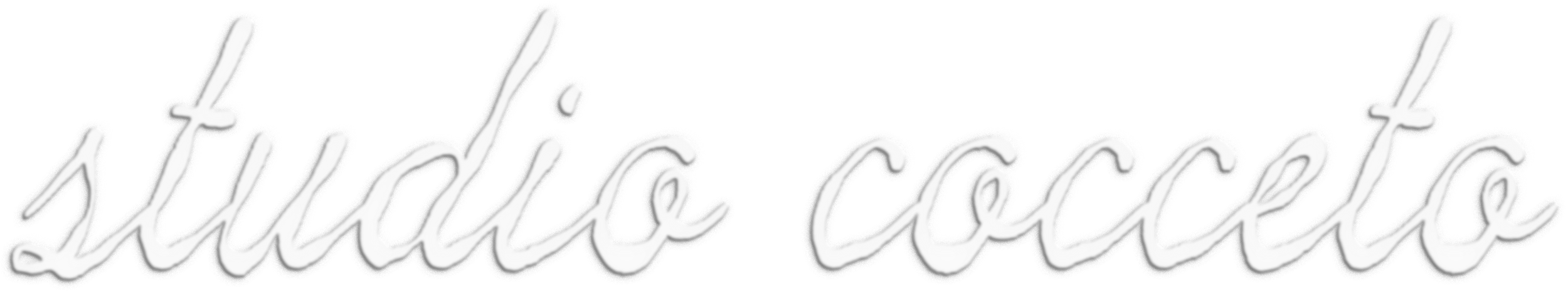 Text that says 'shade coffee' in cursive black font with a 3D shadow effect.