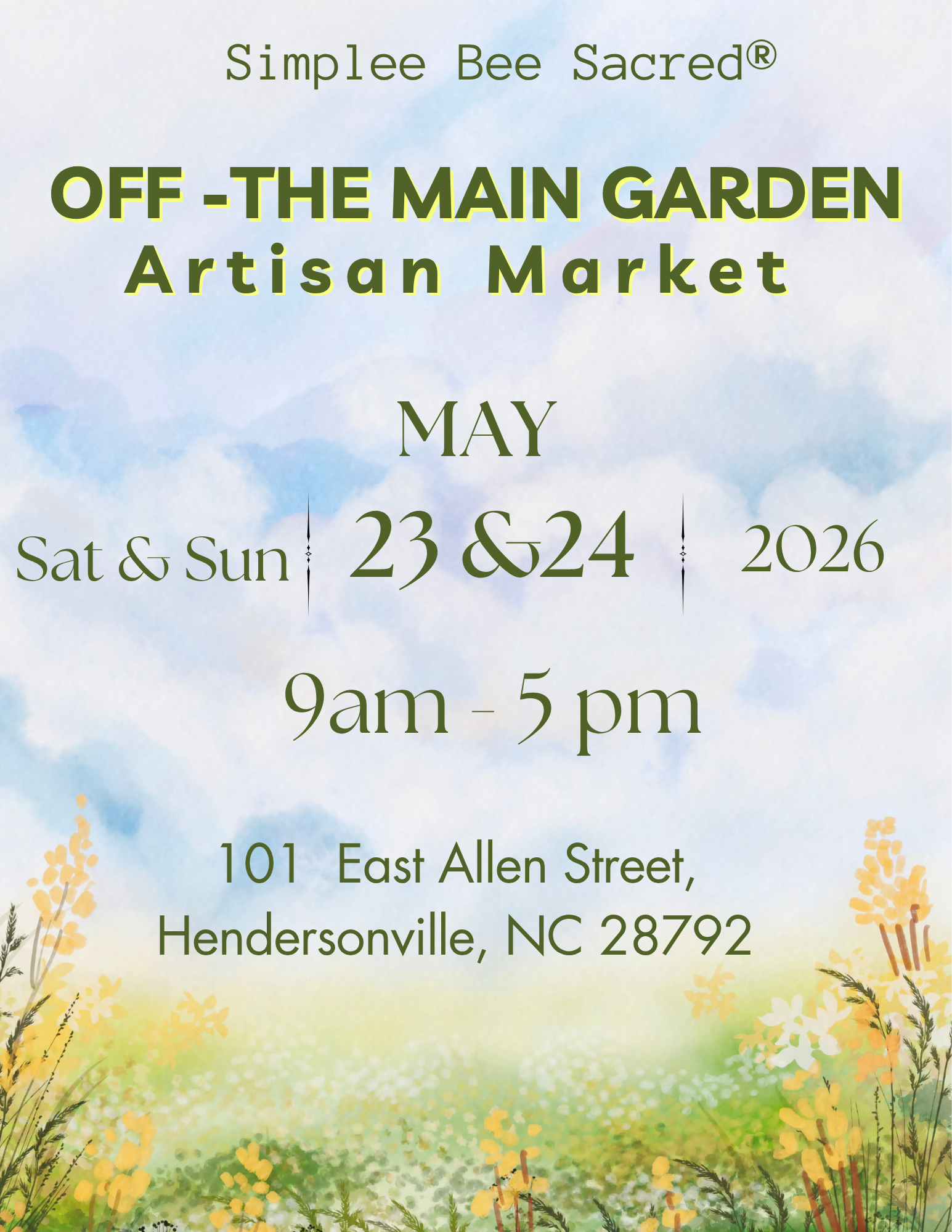 Off=Main Garden Artisan Market 