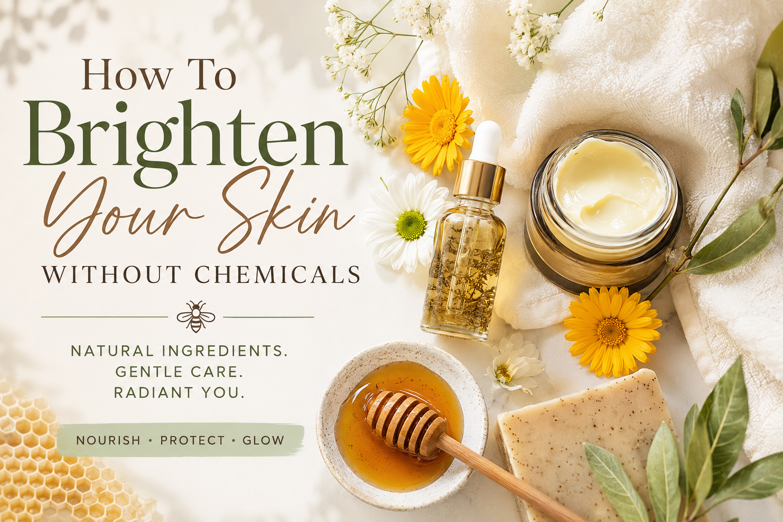 How To Brighten Your Skin Without Chemicals | Natural Tips for a Healthy Glow