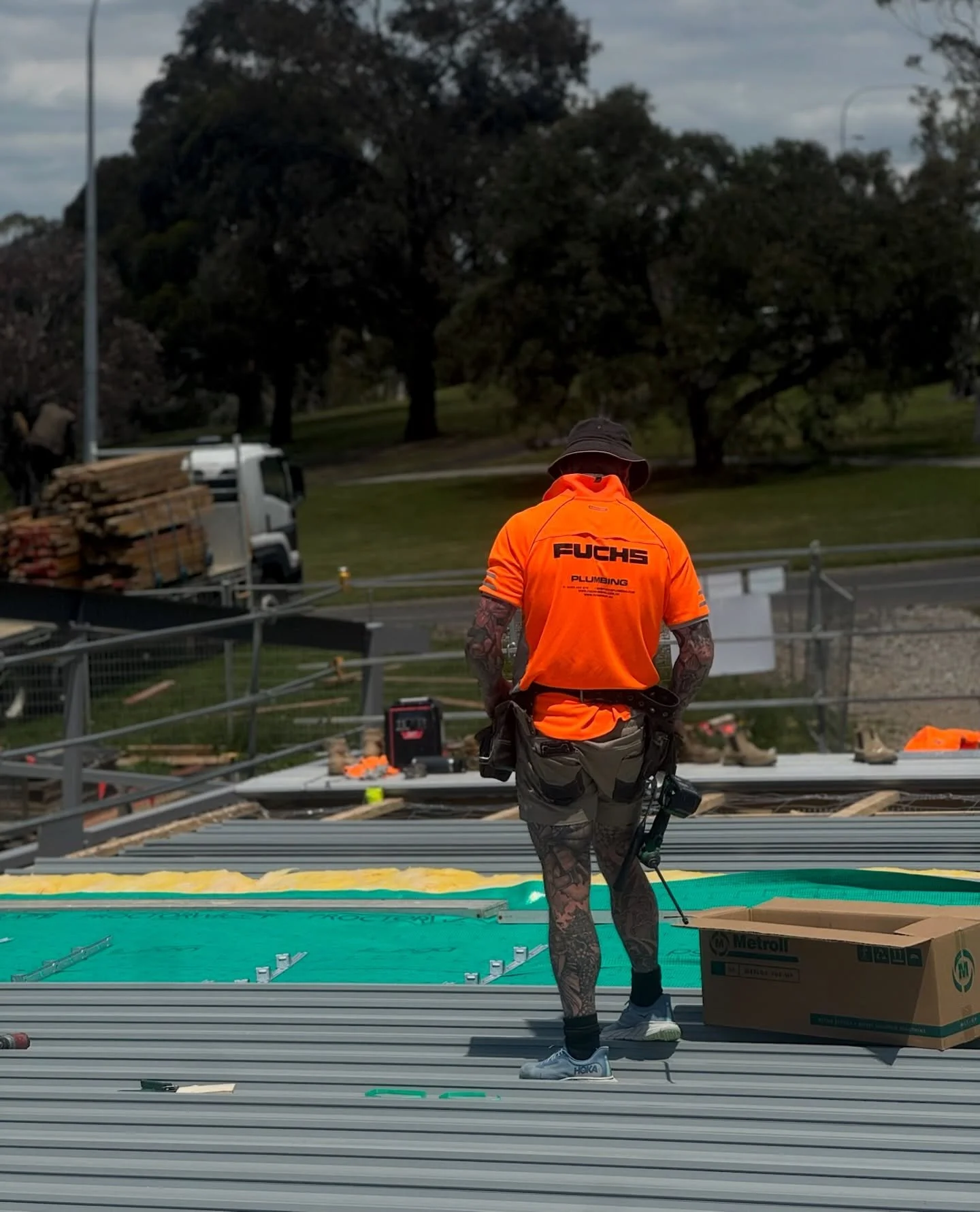 The first roof out in Pakenham is complete 👊🏼 Ready for stage two.