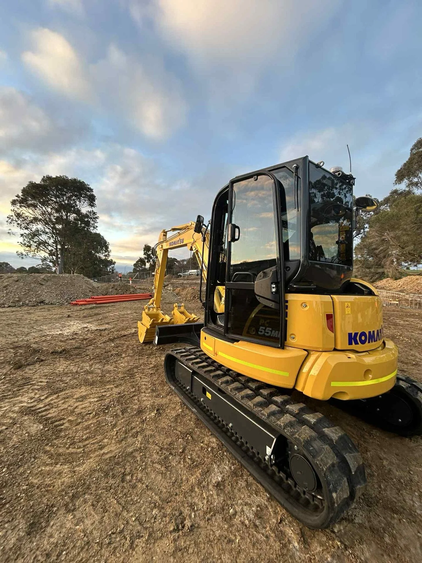 Out on site today with our Komatsu 5.5 👊🏼