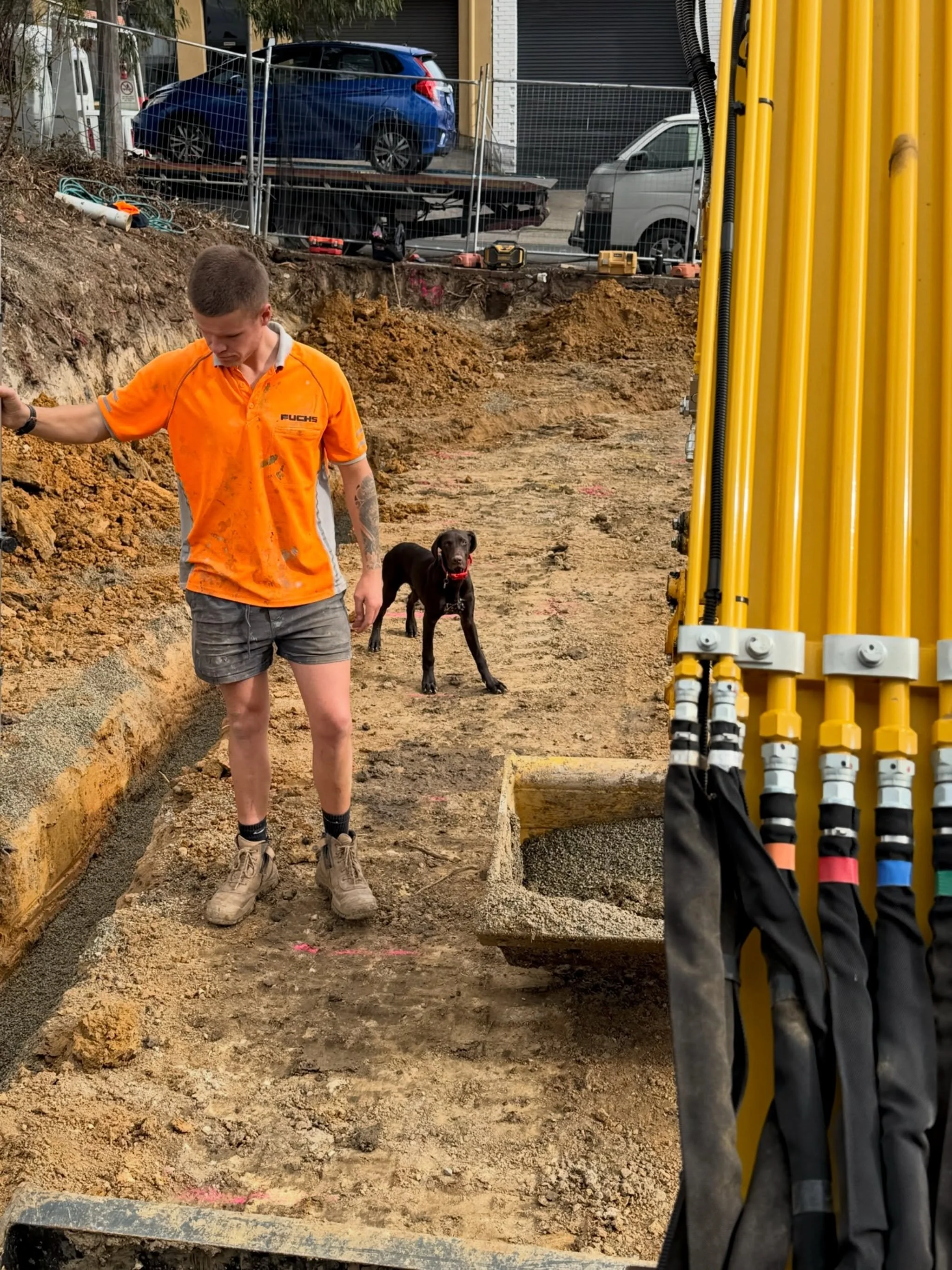 MITCHAM | Drainage install  
Plumbing @fuchsplumbing 
Excavation @fuchsplumbing