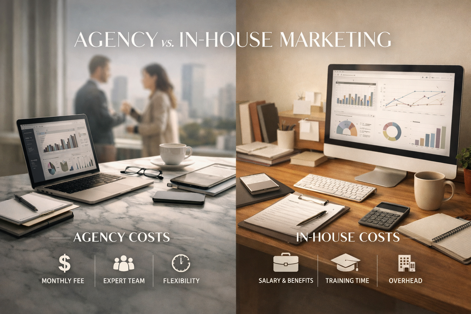 Agency vs. In-House Marketing: The Real Cost Comparison