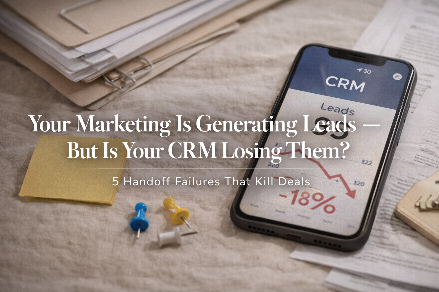 Your Marketing Is Generating Leads — But Is Your CRM Losing Them? 5 Handoff Failures That Kill Deals