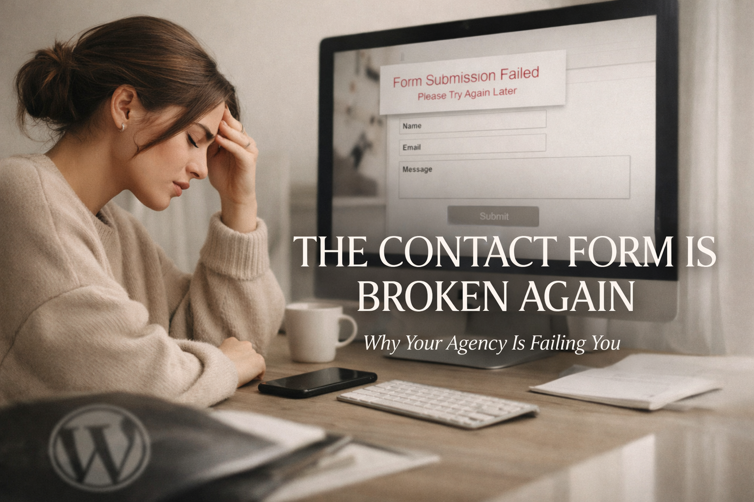 "The Website Contact Form Is Broken Again." — Why That Sentence Should Be the Last Straw With Your Agency